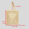 Spacious Crochet Beach Tote Bag – Straw & Mesh