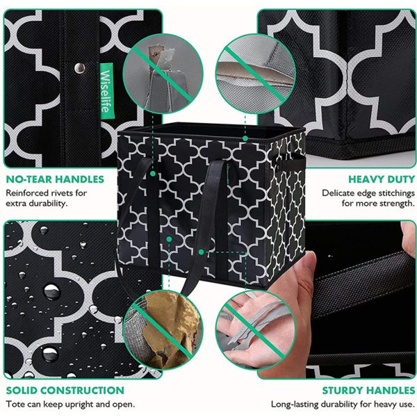 30L Waterproof Foldable Non Woven Grocery Bag for Shopping