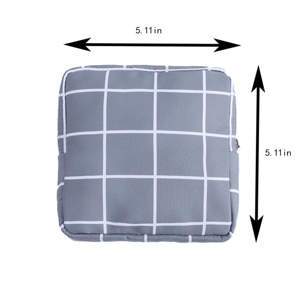 Portable Thick Cotton Sanitary Napkin Storage Bag for Women