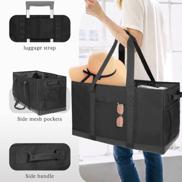 50L Large Capacity Utility Tote Bag - Reusable & Foldable