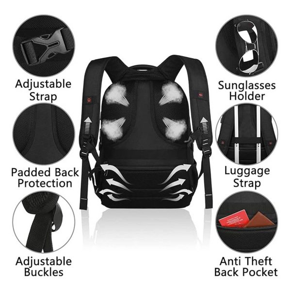 17L Insulated Laptop Backpack w/ Built-in Lunch Cooler