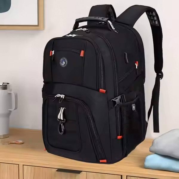 50L PVC Large Capacity Travel Backpack w/ USB Port