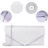 Women's Envelope Clutch Bag with Detachable Chain