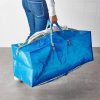 76L Durable PP Woven Zippered Storage Bag for Household