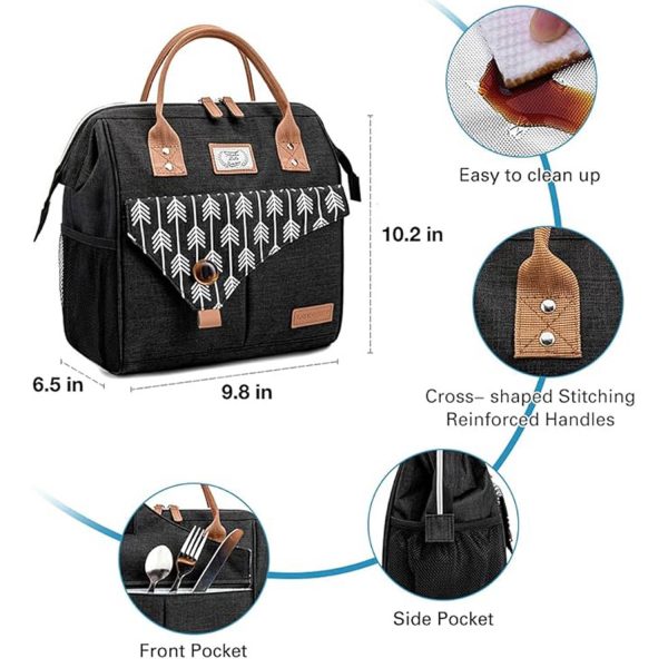 11L Non-Woven Insulated Lunch Cooler Tote Bag w/ Handle