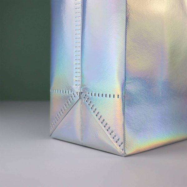 Reusable Waterproof Iridescent Non Woven Tote Bag