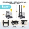 48-Can Collapsible Cooler Trolley Bag with Wheels