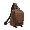 Large Capacity Canvas Crossbody Backpack for Business Travel