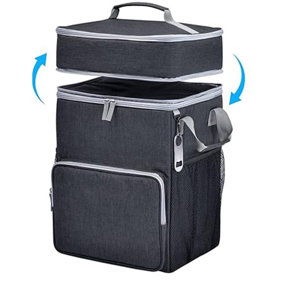 34L Insulated Leakproof Foldable Rolling Cooler Bag