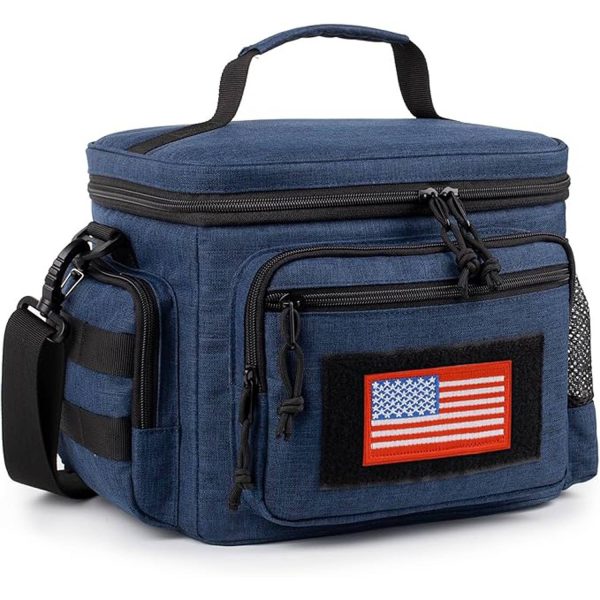 12L Oxford Insulated Cooler Bag w/ Handle for Outdoor Picnic