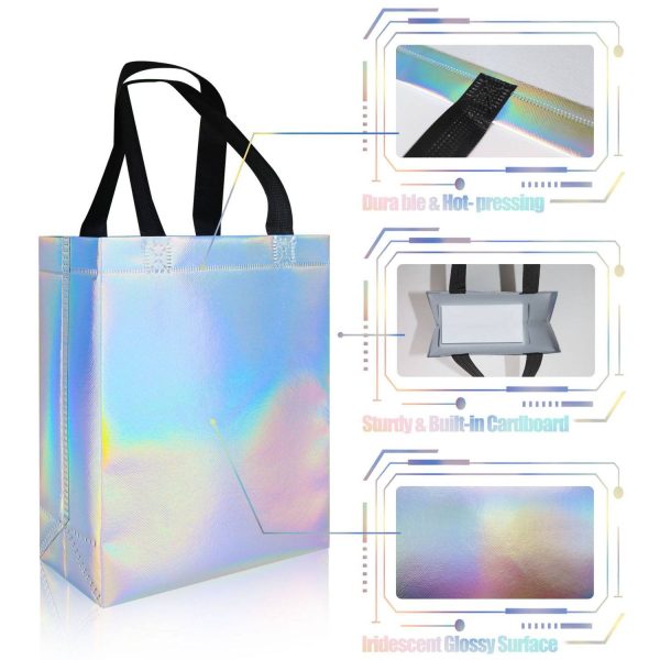 Reusable Waterproof Iridescent Non Woven Tote Bag