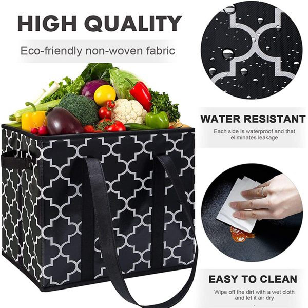30L Waterproof Foldable Non Woven Grocery Bag for Shopping