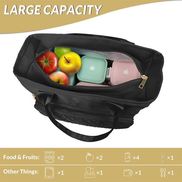 15L Insulated Lunch Tote Bag — Large Capacity & Nylon