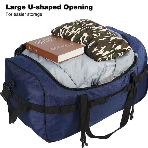 Large Capacity Foldable Waterproof Duffle Bag with Wheels