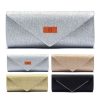 Women's Envelope Clutch Bag with Detachable Chain
