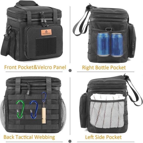 15L Oxford Portable Lunch Cooler Bag for Office Picnic