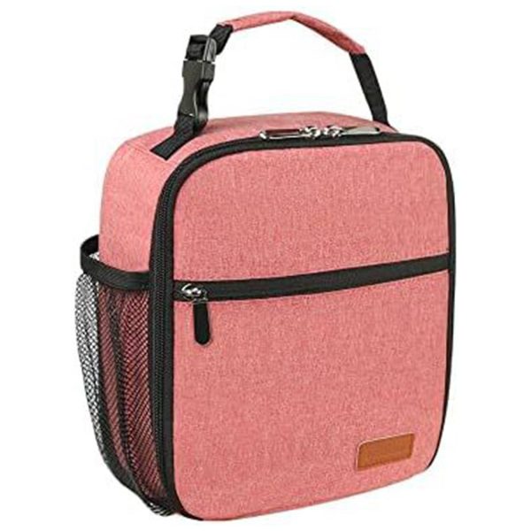 6 Can Oxford Insulated Lunch Cooler Bag w/ Zipper Pocket