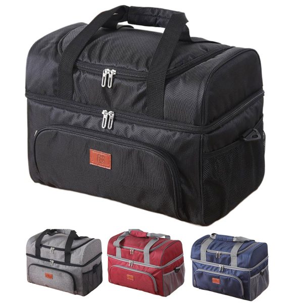 30L Oxford Insulated Cooler Bag w/ Handle for Picnic
