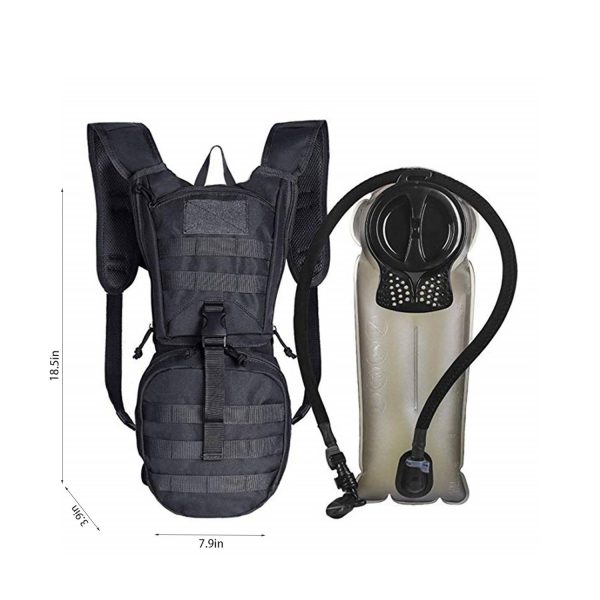 Outdoor Tactical Hydration Backpack w/ 3L Water Bladder