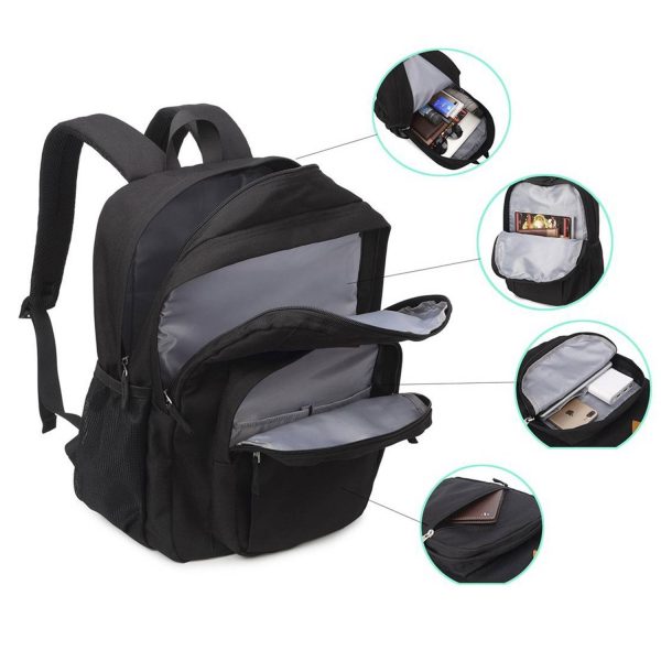 Waterproof Polyester Travel Backpack for School Commute