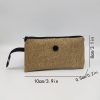 Spacious Linen Cotton Beach Tote Bag w/ Wallet