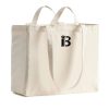 Foldable Washable Heavy-Duty Canvas Tote Bag w/ Handle