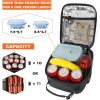 6 Can Oxford Insulated Lunch Cooler Bag w/ Zipper Pocket