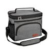 8L Oxford Insulated Cooler Lunch Bag w/ Adjustable Strap