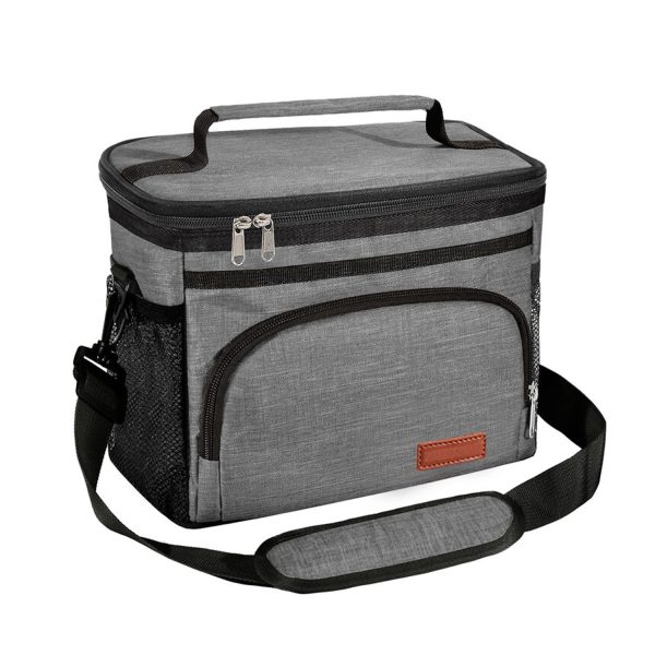 8L Oxford Insulated Cooler Lunch Bag w/ Adjustable Strap