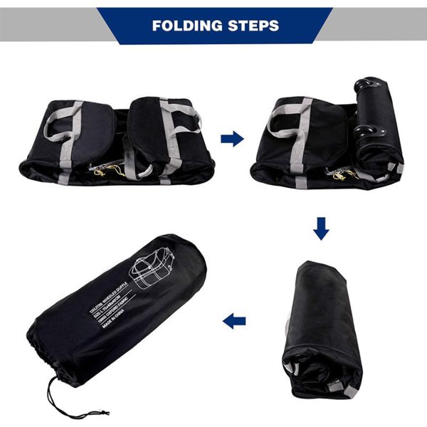 120L Foldable Large Capacity Duffle Bag w/ Wheels