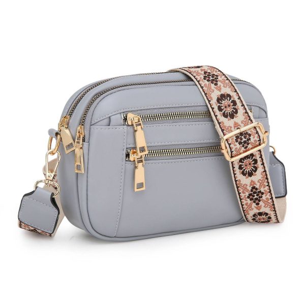PU Leather Waterproof Crossbody Bags w/ Adjustable Strap