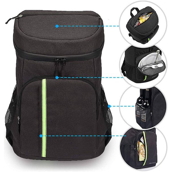 30-Can Insulated Cooler Backpack – Lightweight & Leak-Proof
