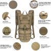 Outdoor Tactical Hydration Backpack w/ 3L Water Bladder
