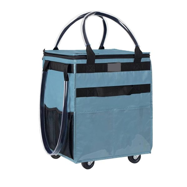 Reusable Wheeled Grocery Shopping Bag w/ Handle