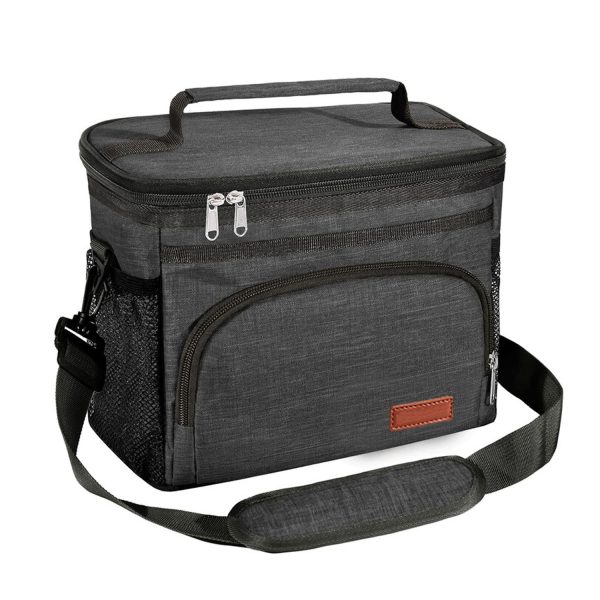 8L Oxford Insulated Cooler Lunch Bag w/ Adjustable Strap