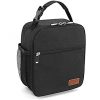 6 Can Oxford Insulated Lunch Cooler Bag w/ Zipper Pocket