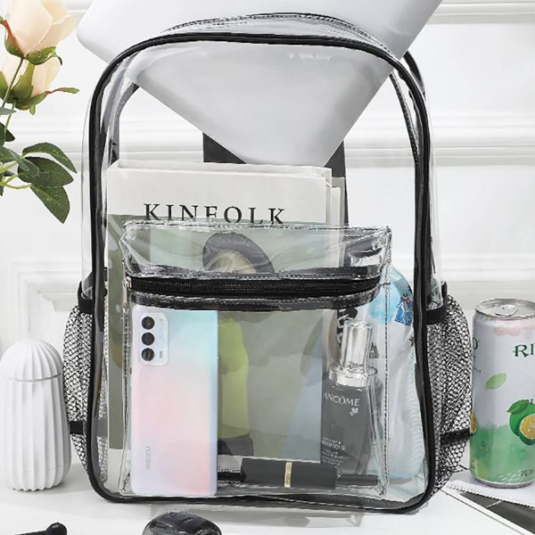 Adjustable Straps PVC Waterproof Clear Backpack
