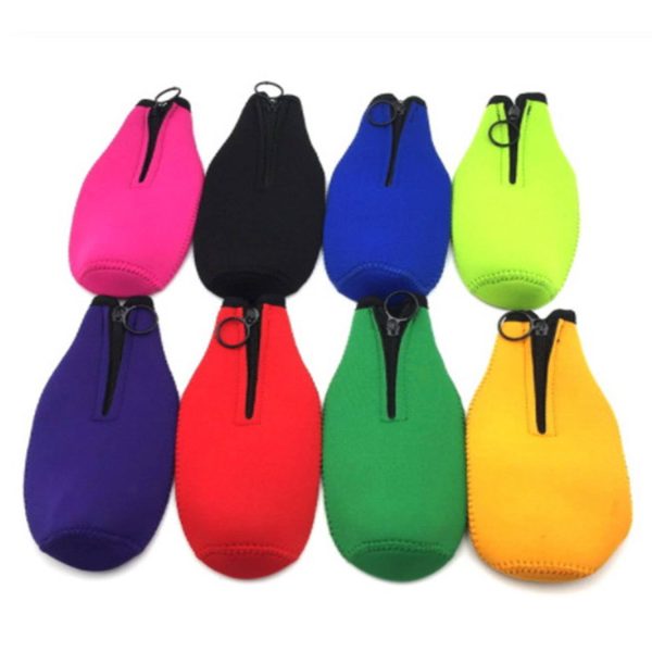 Neoprene Waterproof Zippered Bottle Sleeve