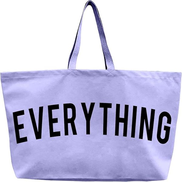 Large Capacity Portable Canvas Tote Bag