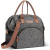 10L Wide Open Nylon Insulated Lunch Cooler Tote Bag w/Handle