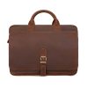 Leather Briefcase for Men Computer Bag Laptop Waterproof