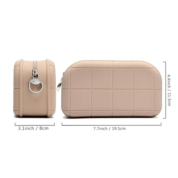 Waterproof Silicone Makeup Bag w/ Zipper