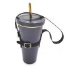 Drink Cup Holder with Adjustable Shoulder Strap