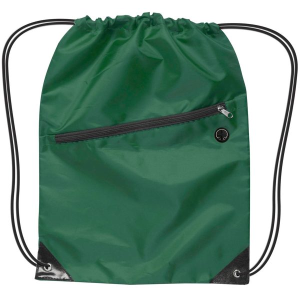 420D Oxford Drawstring Backpack With Front Pocket
