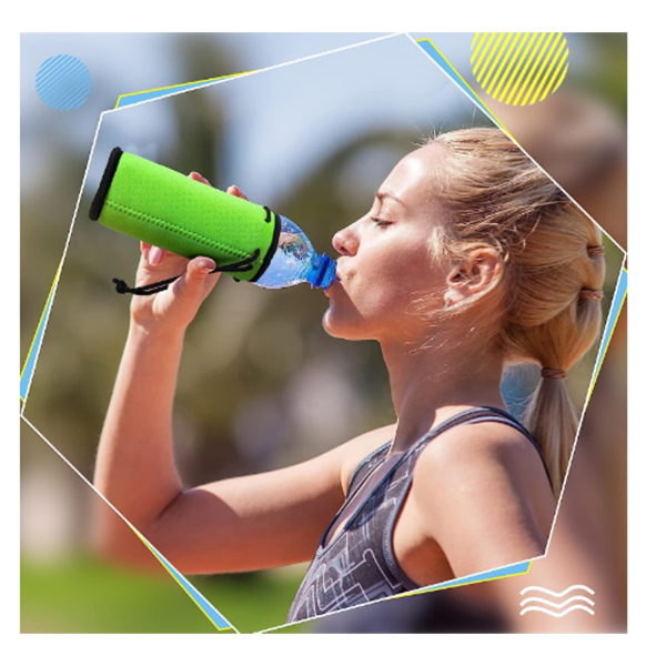 Custom Drawstring Neoprene Water Bottle Insulators