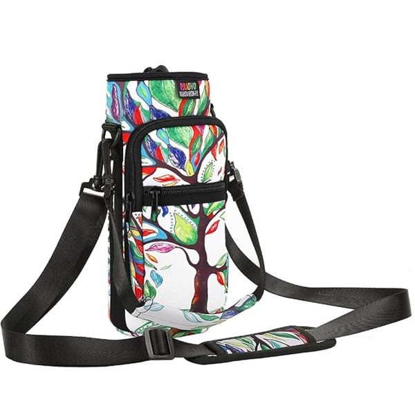40oz Neoprene Water Bottle Carrier Bag w/ Phone Pocket