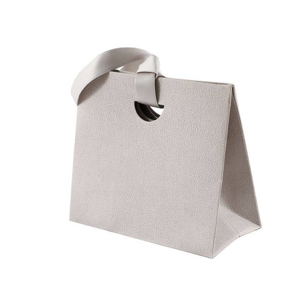 Colorful Paper Gift Tote Bags W/ Handheld Ribbon