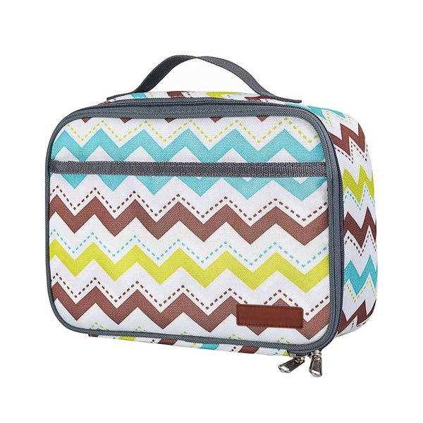 Kids Compact Portable Oxford Insulated Lunch Bag w/ Handle