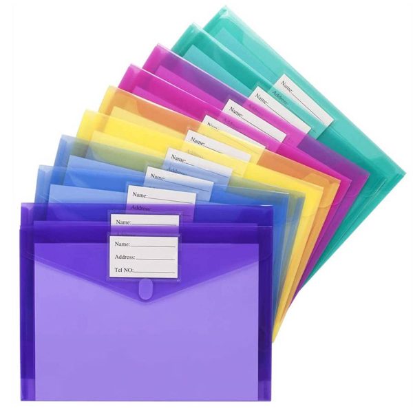 Transparent Waterproof A4 Velcro File Bag