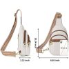 Adjustable Strap PU Leather Crossbody Chest Bag daily